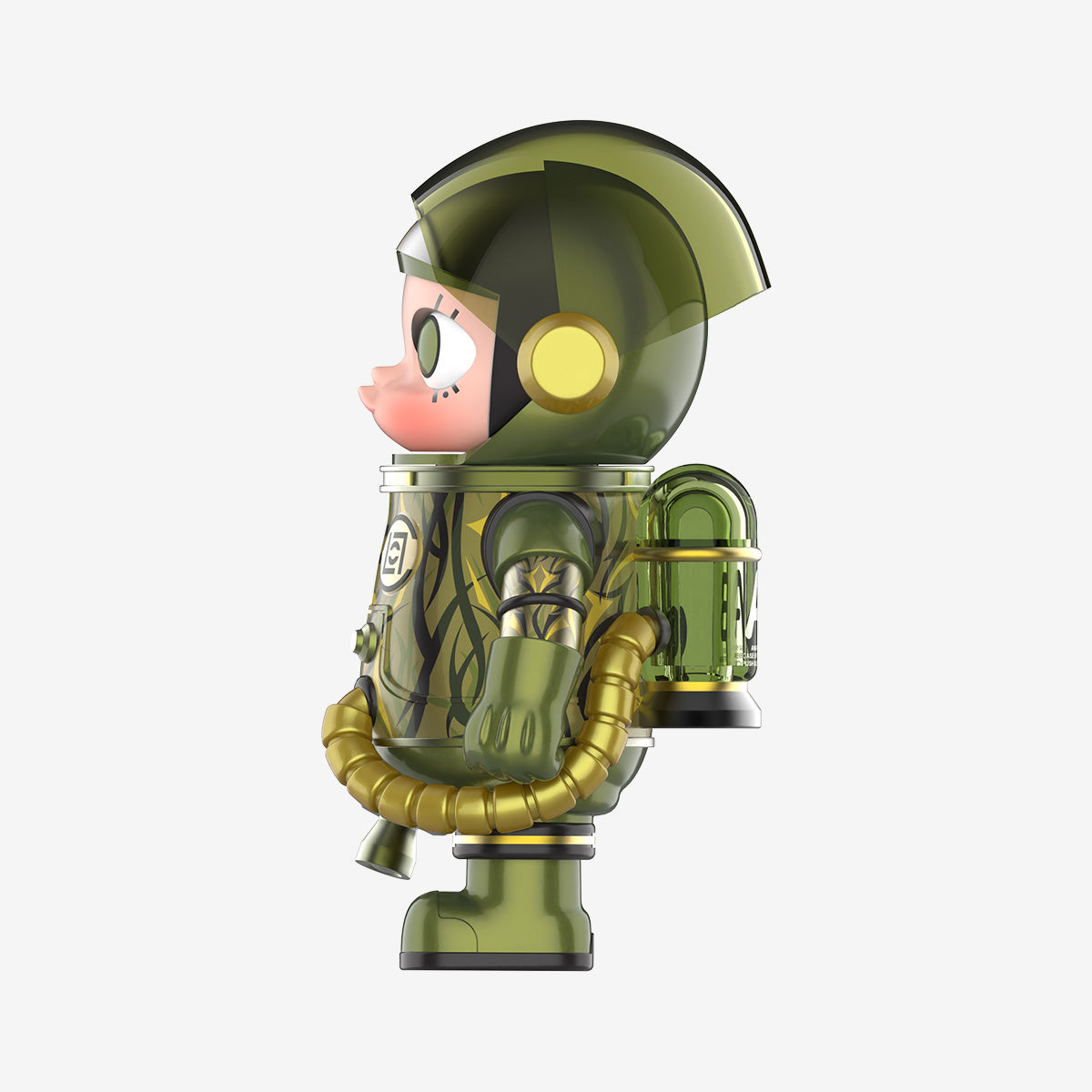 Pop Mart MEGA SPACE MOLLY 100% CLOT-Olive Alienegra