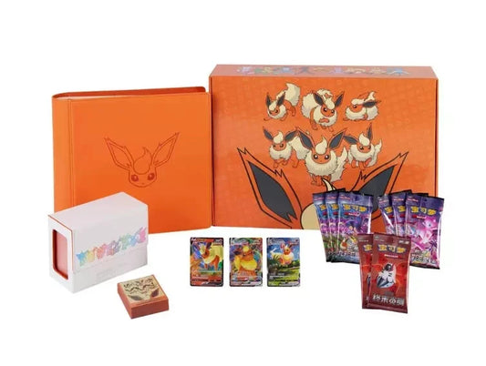 Pokémon TCG: S-Chinese Eevee Flareon GX Gift Box Exclusive